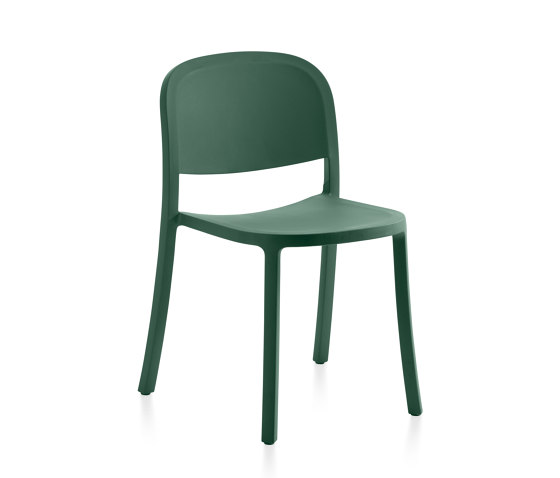 1 Inch Reclaimed Stacking Chair Green | Sillas | emeco