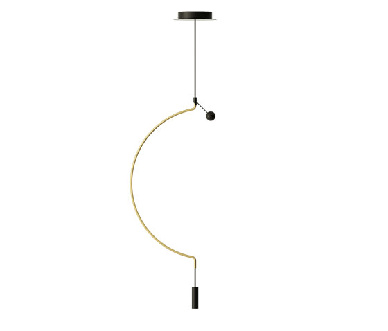 Liaison P1 gold black | Suspended lights | Axolight