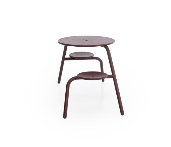 Virus 2-Sitzer mit Standard-Tischplatte (mit drainageöffnungen & Sonnenschirmöffnung) | Tisch-Sitz-Kombinationen | extremis