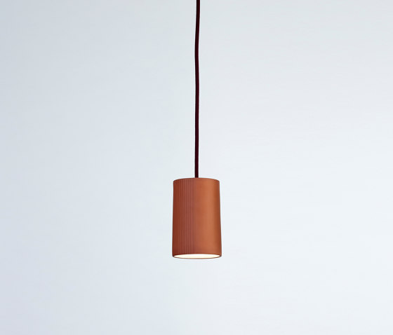 Rigatoni Terracotta (small) | Suspended lights | Hand & Eye Studio