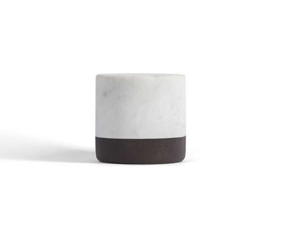 Lui&Lei paperweight - Ø10 x h10 cm - Bianco Carrara | Briefbeschwerer | Salvatori