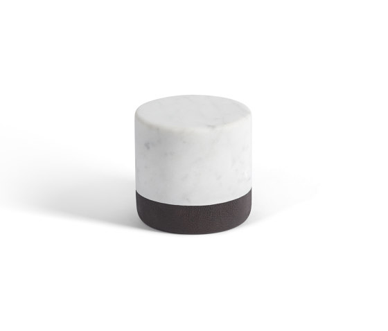 Lui&Lei paperweight - Ø10 x h10 cm - Bianco Carrara | Pisapapeles | Salvatori