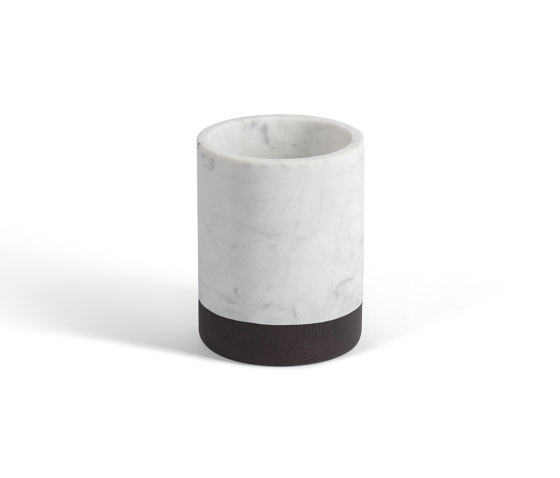 Lui&Lei candle holder - Ø10 x h13 cm - Bianco Carrara | Candlesticks / Candleholder | Salvatori