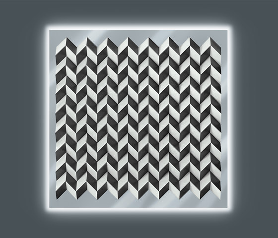 Foldart Light Paperfold - black white Light - Acryl transparent | Peintures murales / art | Foldart