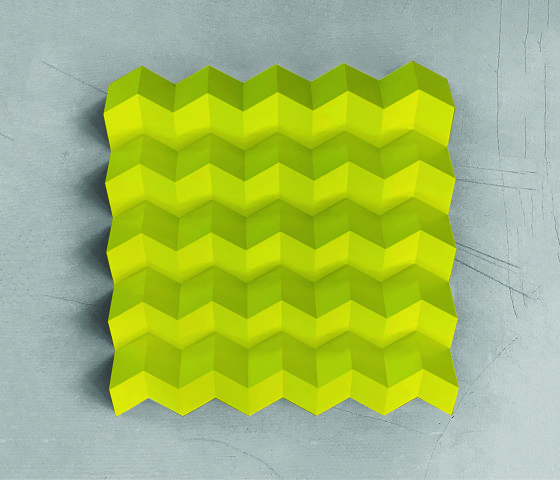 Foldwall 100 - color - yellow matt-finished | Wall panels | Foldart