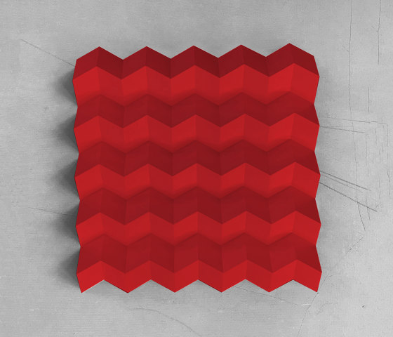 Foldwall 100 - color - red matt-finished | Paneles murales | Foldart