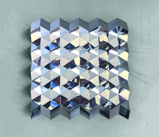 Foldwall 100 - mirror - silver-coloured | Wall panels | Foldart