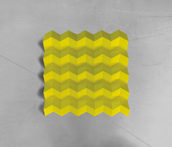 Foldwall 75 - color - yellow matt-finished | Wall panels | Foldart