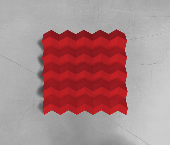 Foldwall 75 - color - red matt-finished | Pannelli per pareti | Foldart