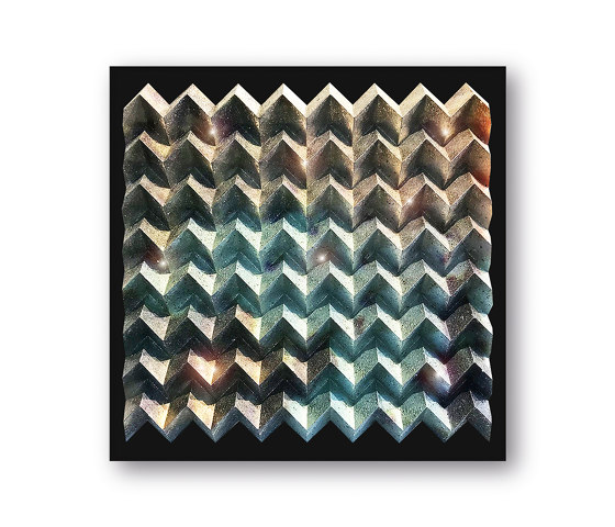 Waterfold - crystal - Acryl schwarz | Wandbilder / Kunst | Foldart