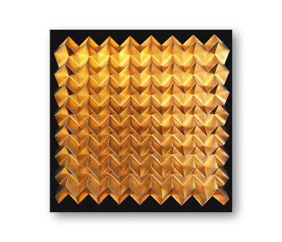 Waterfold - gold - Acryl black | Wall art / Murals | Foldart