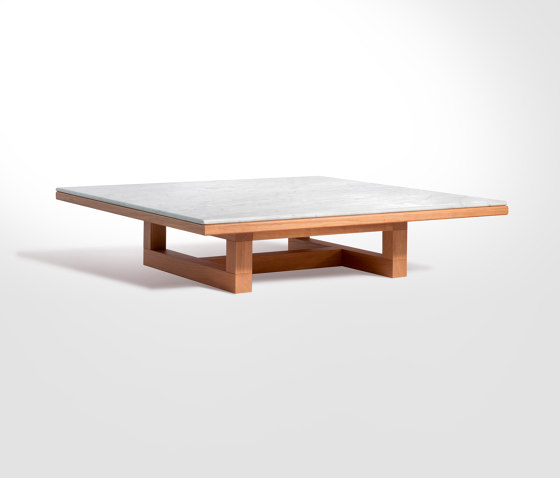 Span - Coffee table 113 x 113 x h26 cm Bianco Carrara | Couchtische | Salvatori