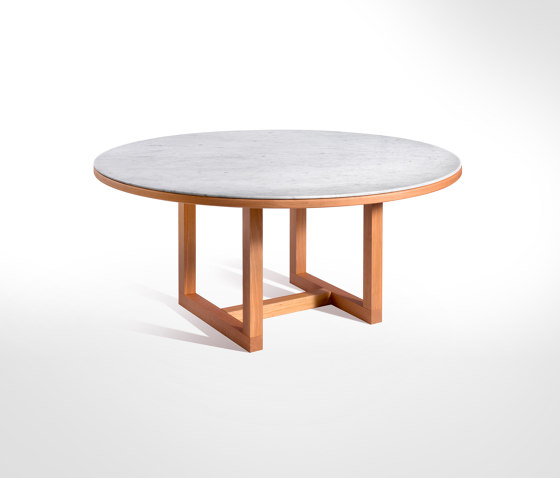 Span - Dining table Ø 160 x h70 cm Bianco Carrara | Tables de repas | Salvatori