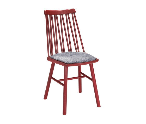 ZigZag chair ash dark red | Chairs | Hans K