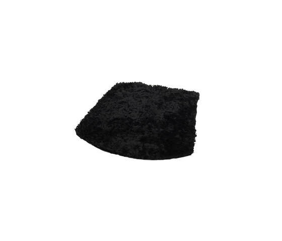 ZigZag cushion stool/barstool bonded leather black emb | Cojines para sentarse | Hans K