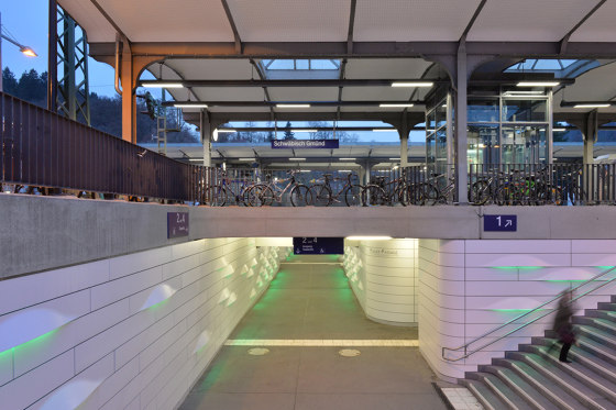 HI-MACS® | Fassade für den Bahnhof in Schwäbisch Gmünd | Fassadensysteme | Rosskopf + Partner