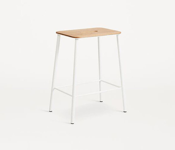 Adam stool H50 matt white | Sgabelli | Frama