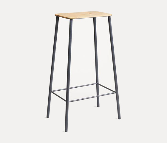 Adam stool H76 grey | Tabourets de bar | Frama