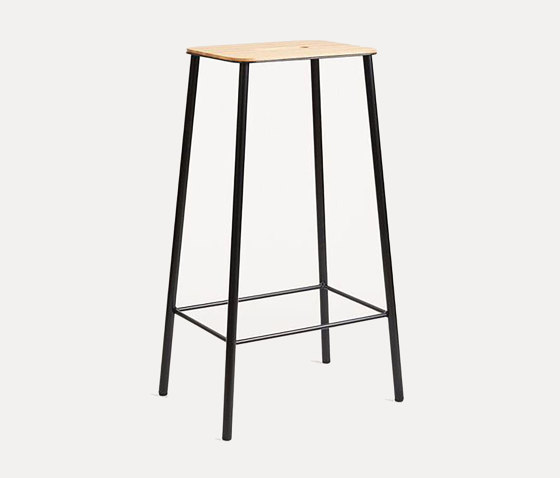 Adam stool H76 matt black | Barhocker | Frama