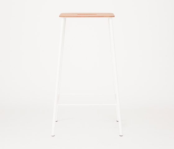 Adam stool H76 matt white | Barhocker | Frama