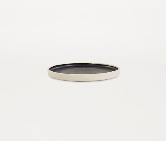 OTTO plate black (S ) | Set of 2 | Bowls | Frama