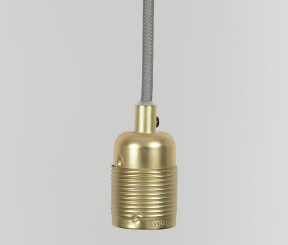 E27 pendant Brass / White Cable | Pendelleuchten | Frama