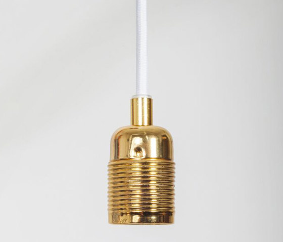E27 pendant Brass / Bordeaux Cable | Suspensions | Frama