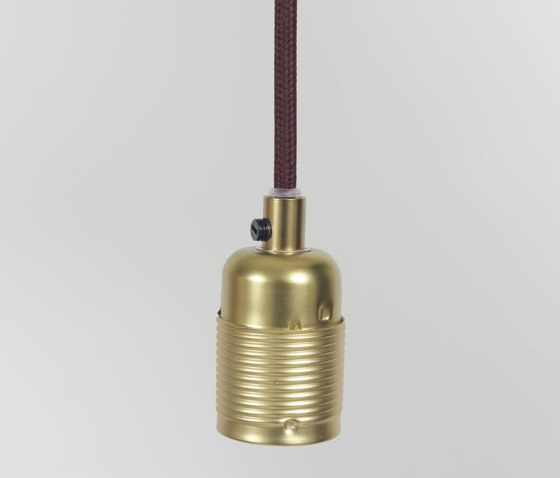 E27 pendant Brass / Grey Cable | Suspensions | Frama