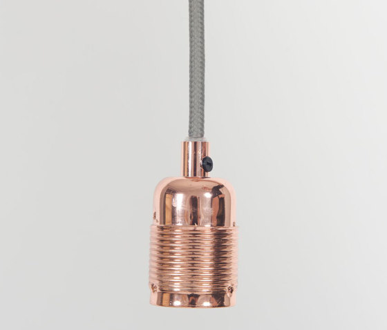E27 pendant Copper / Grey Cable | Pendelleuchten | Frama