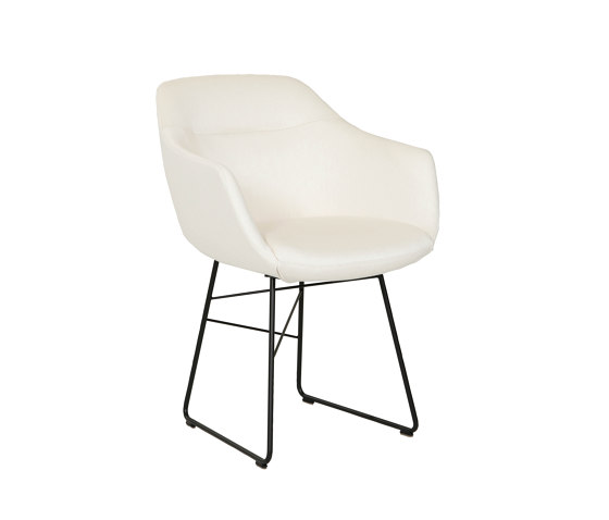 Cara with armrest and steel wire frame | Chairs | Bielefelder Werkstätten
