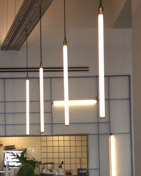 Light Object 017 - LED light, ceiling, natural brass finish | Suspended lights | Naama Hofman Light Objects