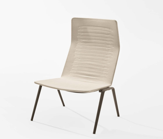 Zebra Knit High-back lounge armchair | Sessel | Fast