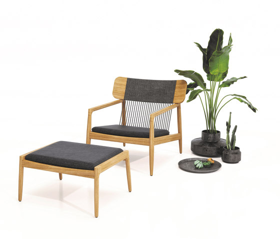Archi Lounge Chair with Ottoman | Poltrone | Gloster Furniture GmbH
