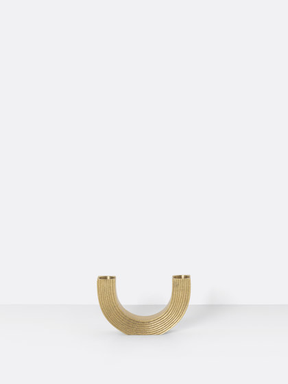Arch Candle Holder - Brass | Portacandele | ferm LIVING