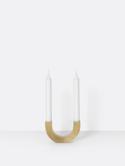 Arch Candle Holder - Brass | Bougeoirs | ferm LIVING