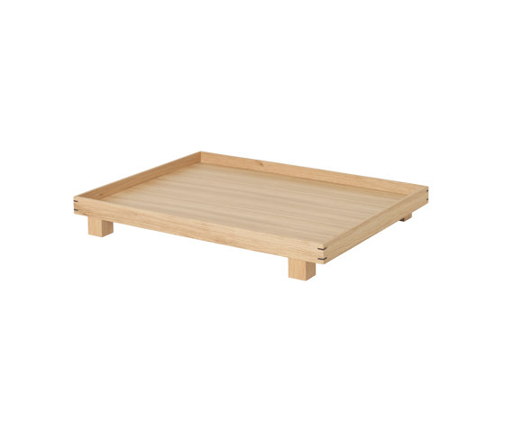 Bon wooden Tray large - Oak | Plateaux | ferm LIVING