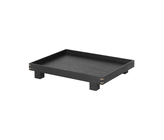 Bon wooden Tray small - Black Stained Oak | Bandejas | ferm LIVING