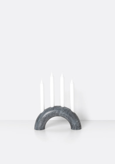 Bow Candle Holder - Black | Kerzenständer / Kerzenhalter | ferm LIVING