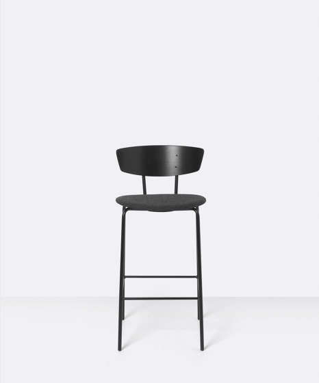 Herman Counter Fiord - Black/855 D. Grey | Bar stools | ferm LIVING
