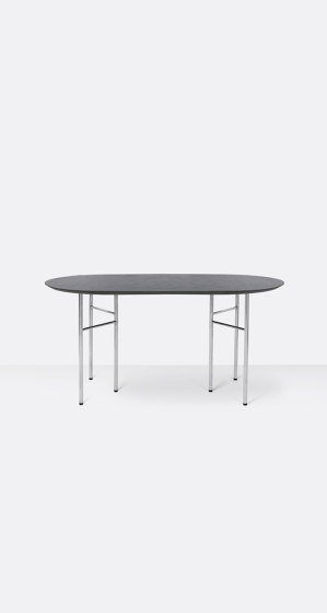Mingle Table Top Oval 150 cm - Black Oak | Tables de repas | ferm LIVING