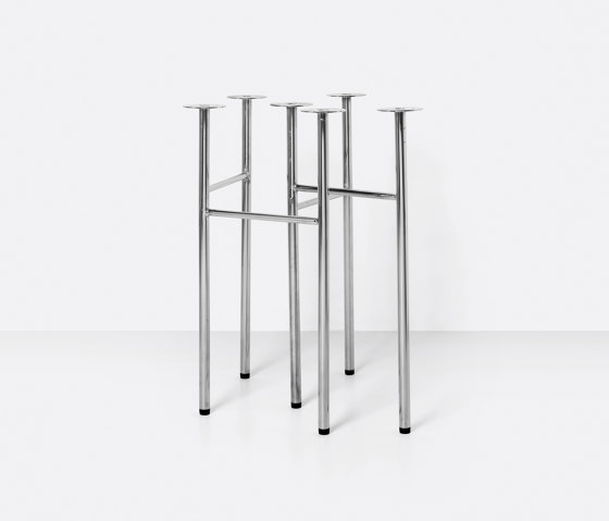 Mingle Table Legs W48 - Chrome | Tischgestelle | ferm LIVING