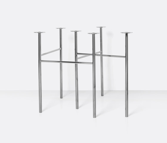 Mingle Table Legs W68 - Chrome | Tischgestelle | ferm LIVING