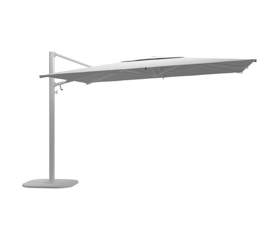 Halo Large Square Cantilever Parasol White | Parasols | Gloster Furniture GmbH