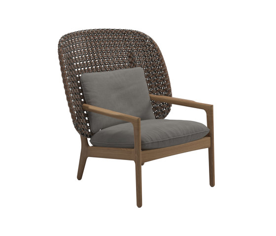 Kay High Back Lounge Chair Brindle | Sessel | Gloster Furniture GmbH