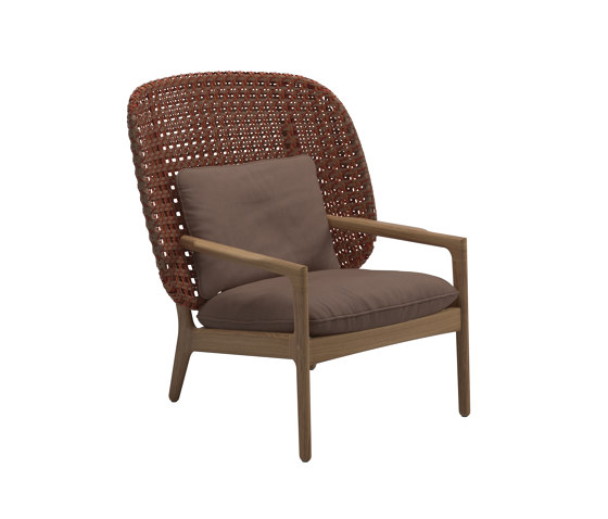 Kay High Back Lounge Chair Copper | Fauteuils | Gloster Furniture GmbH