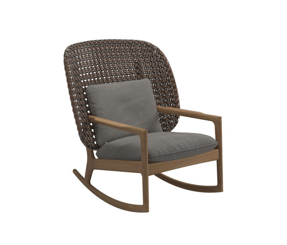 Kay High Back Rocking Chair Brindle | Sessel | Gloster Furniture GmbH
