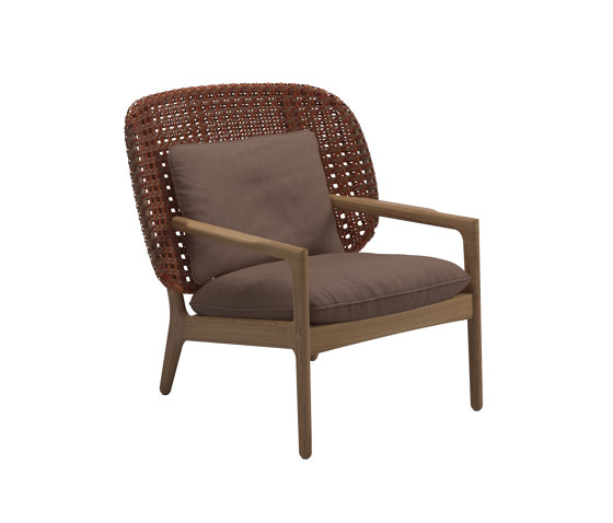 Kay Low Back Lounge Chair Copper | Armchairs | Gloster Furniture GmbH