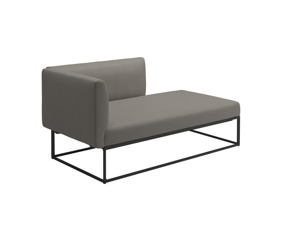 Maya Left Chaise Unit Meteor Dot Nimbus | Sofas | Gloster Furniture GmbH
