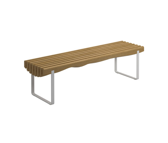 Raw Strata Bench White | Bancos | Gloster Furniture GmbH