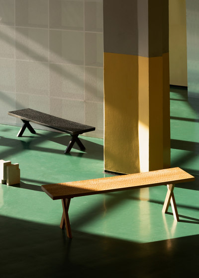 Touch Bench with wood legs | Benches | Zanat